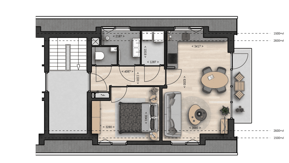 Plattegrond Nieuwbouwproject Vlusch bouwnummer 10